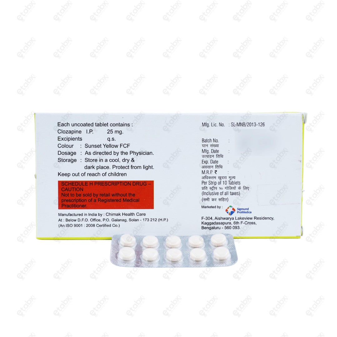 PSYCLO 25mg Tablets 10's