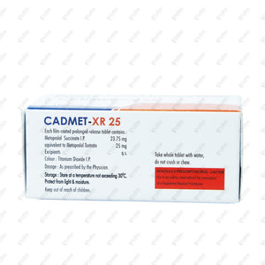 Cadmet XR 25mg Tablet 10's