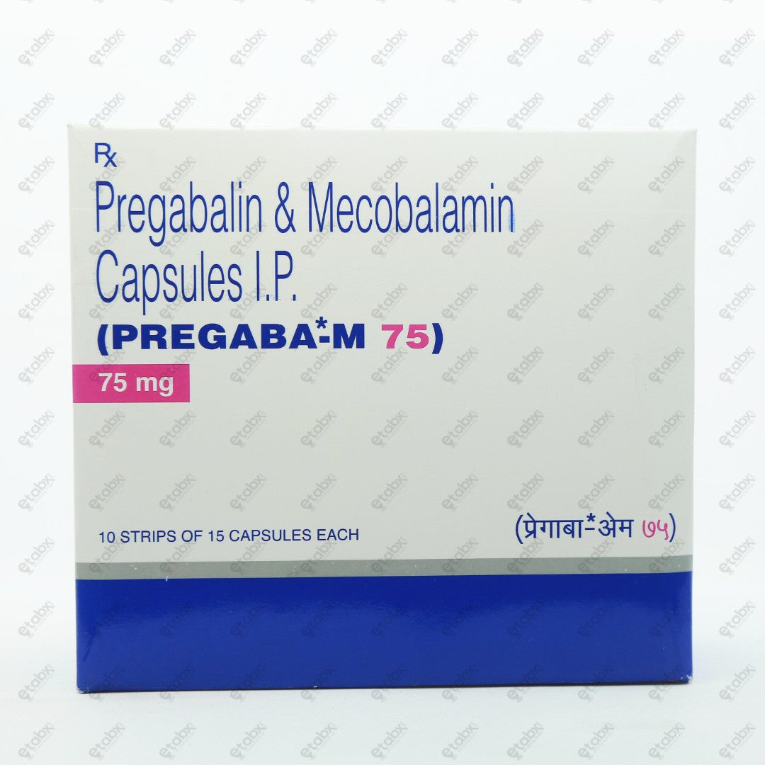 Pregaba M 75mg Capsules 15's