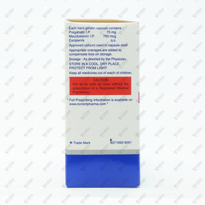 Pregaba M 75mg Capsules 15's