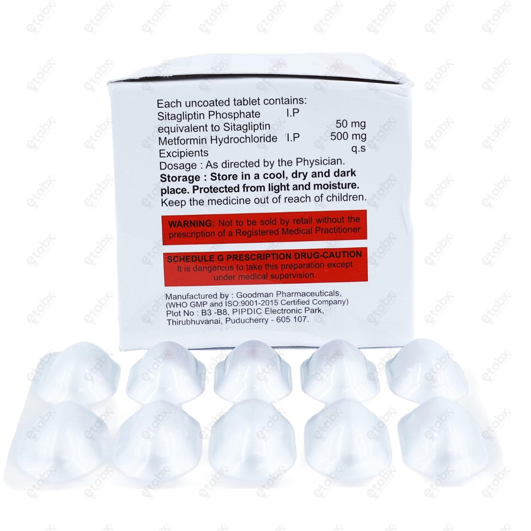 SITADASE M 50MG Tablets 10'S