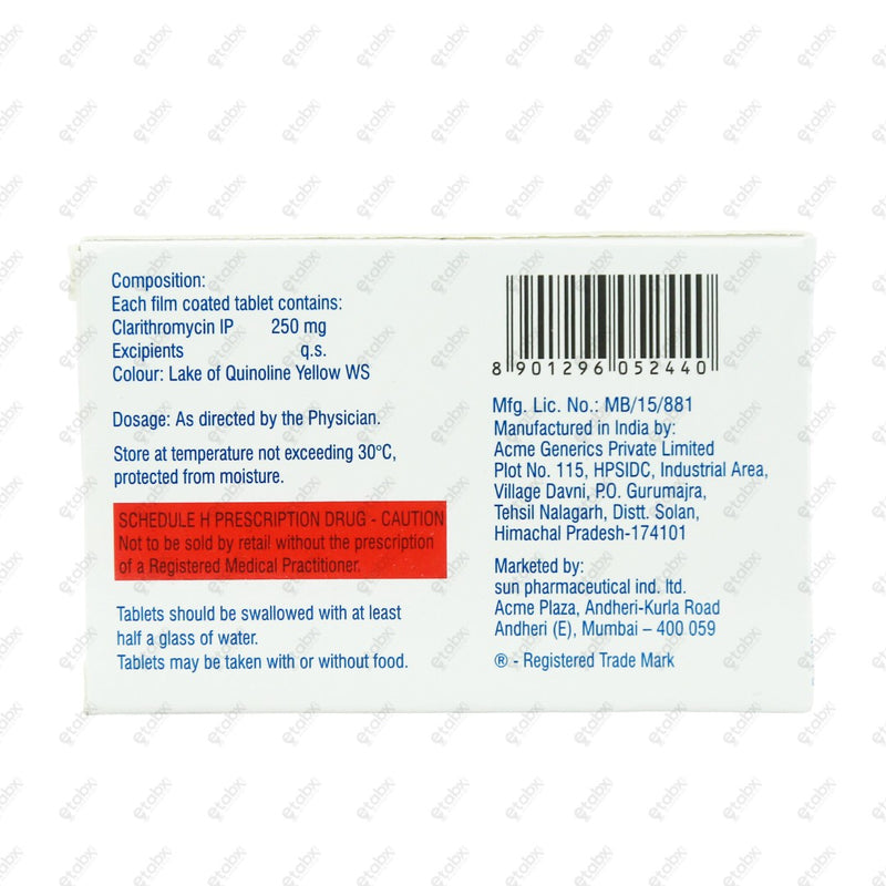 Crixan 250mg Tablet 10's