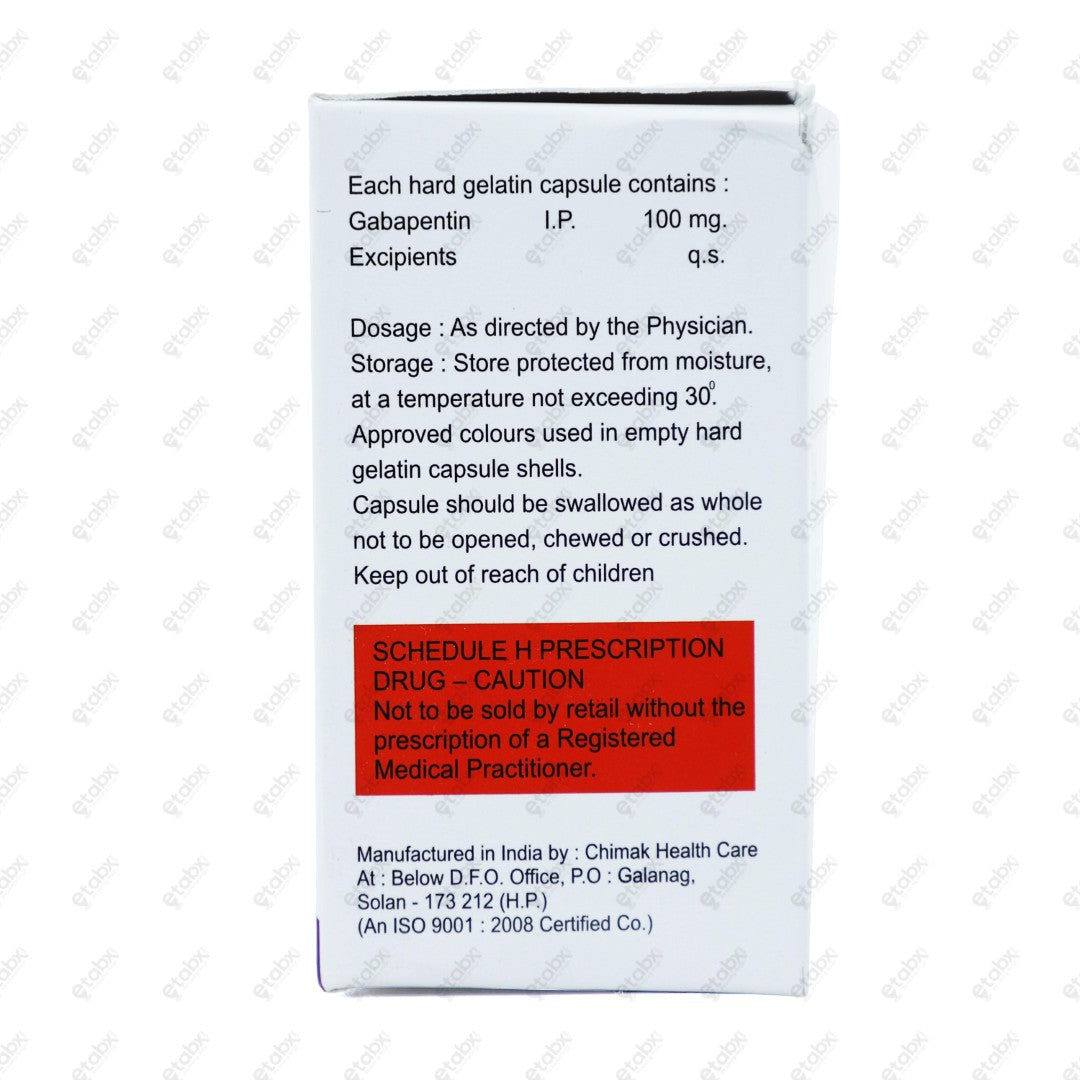 Gabacheck 100mg Tablet 10's