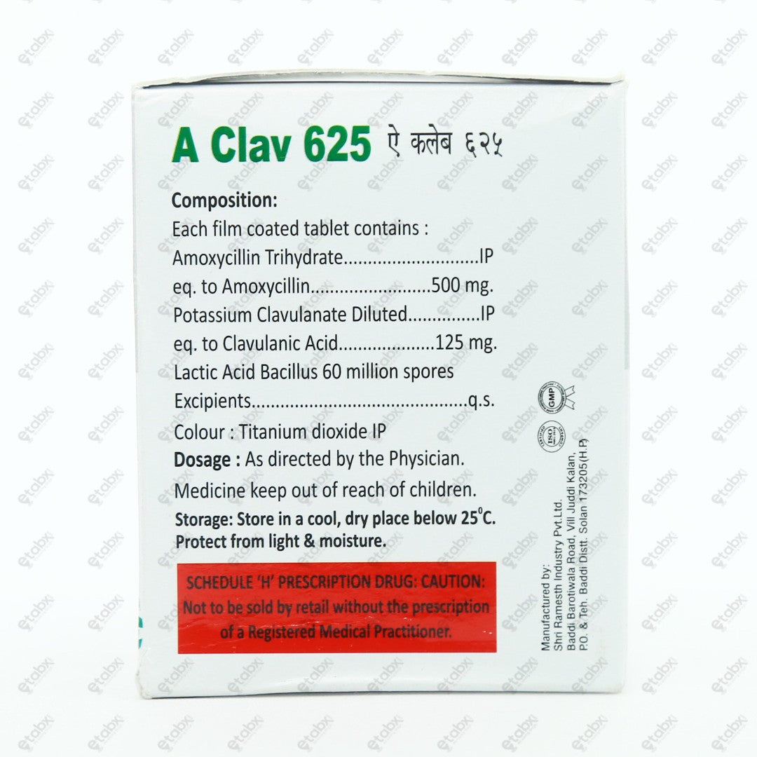 A CLAV 625 Tablet 6'S