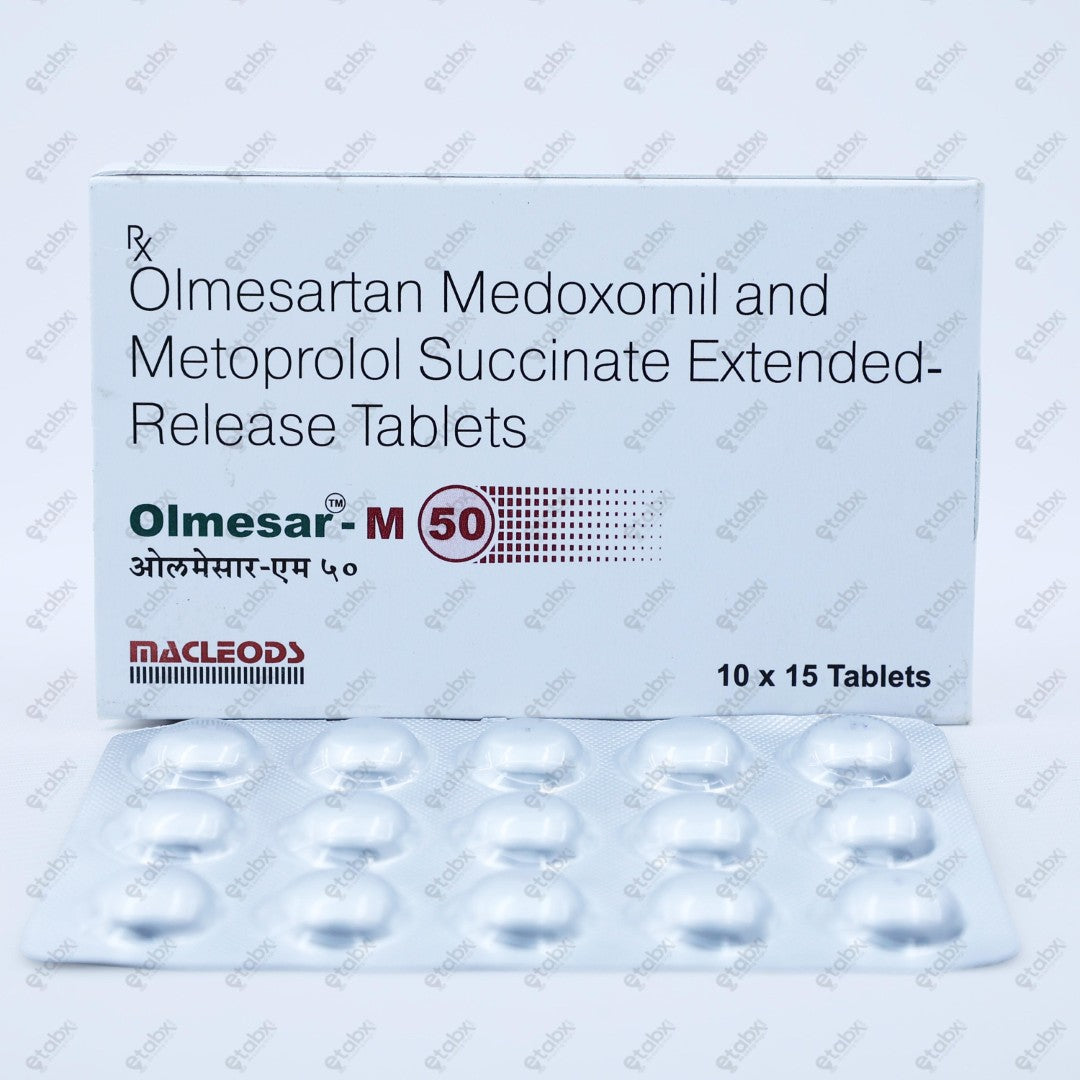 Olmesar M 50mg Tablets 15's