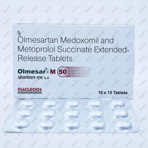Olmesar M 50mg Tablets 15's