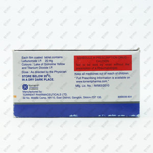 Lefra 20mg Tablet 10's