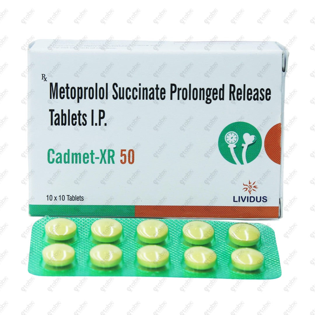 CADMET XR 50mg Tablet 10's