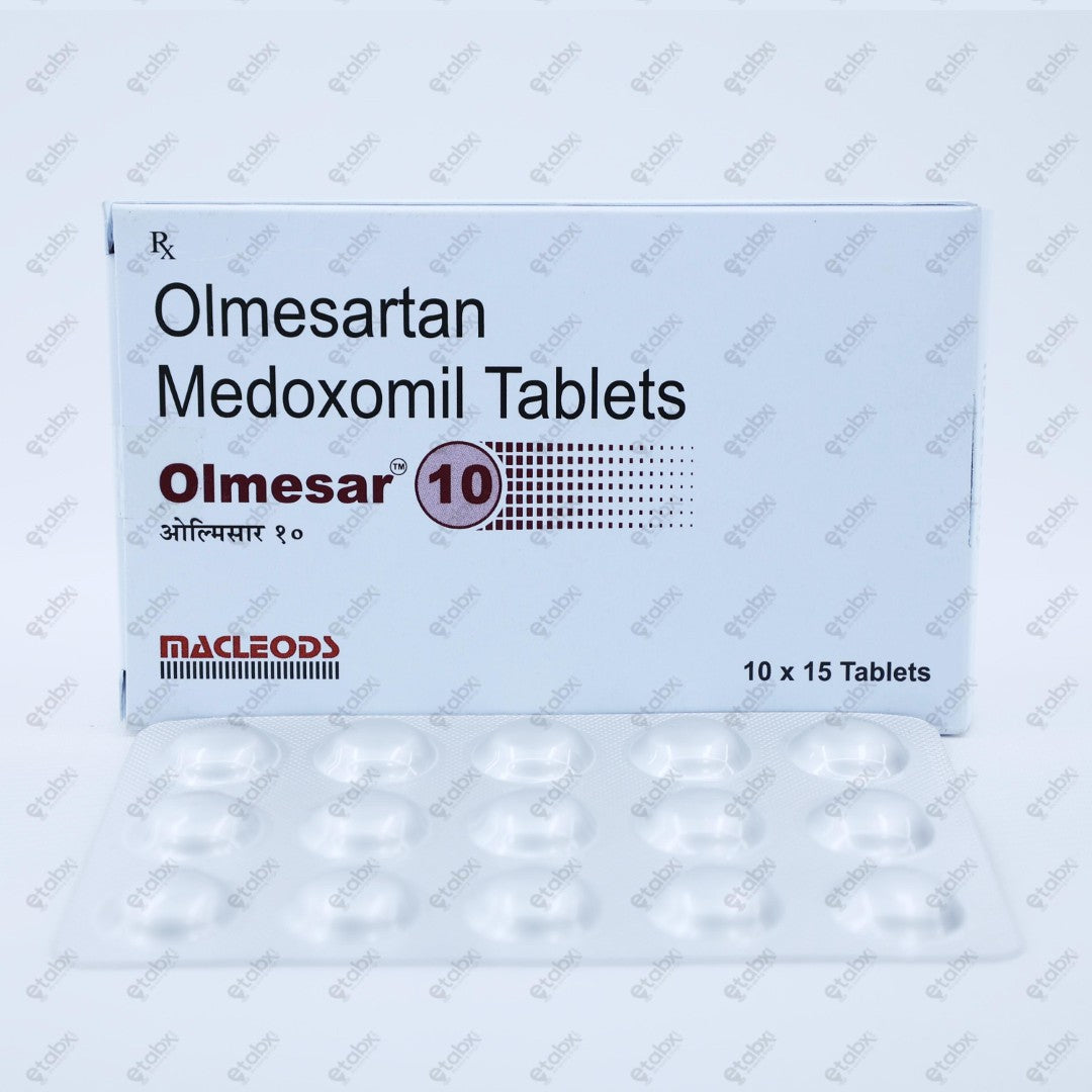 Olmesar 10mg Tablet 15's