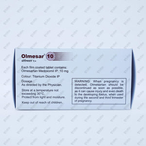 Olmesar 10mg Tablet 15's
