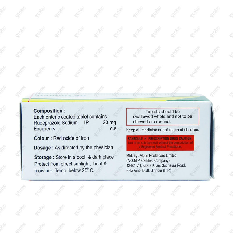 Rabooz 20mg Tablet 10s