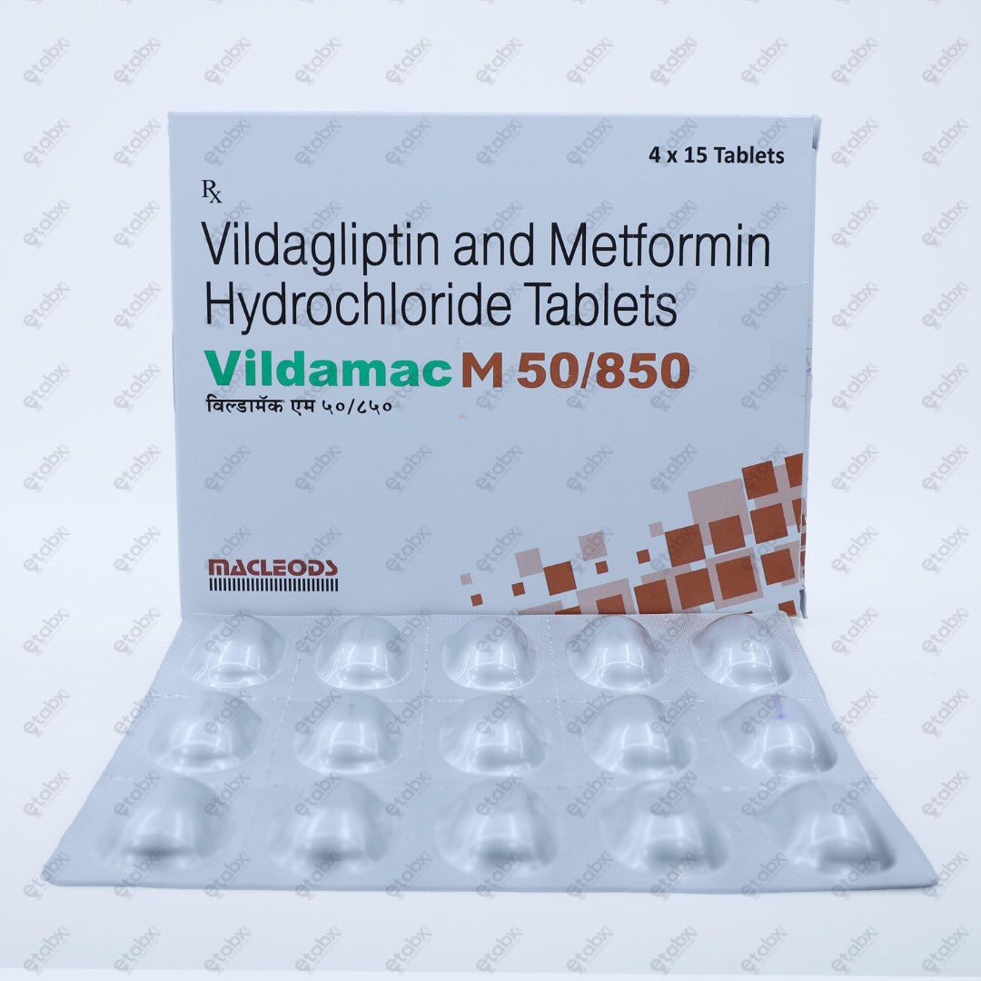 Vildamac M 50/850mg Tablet 15's