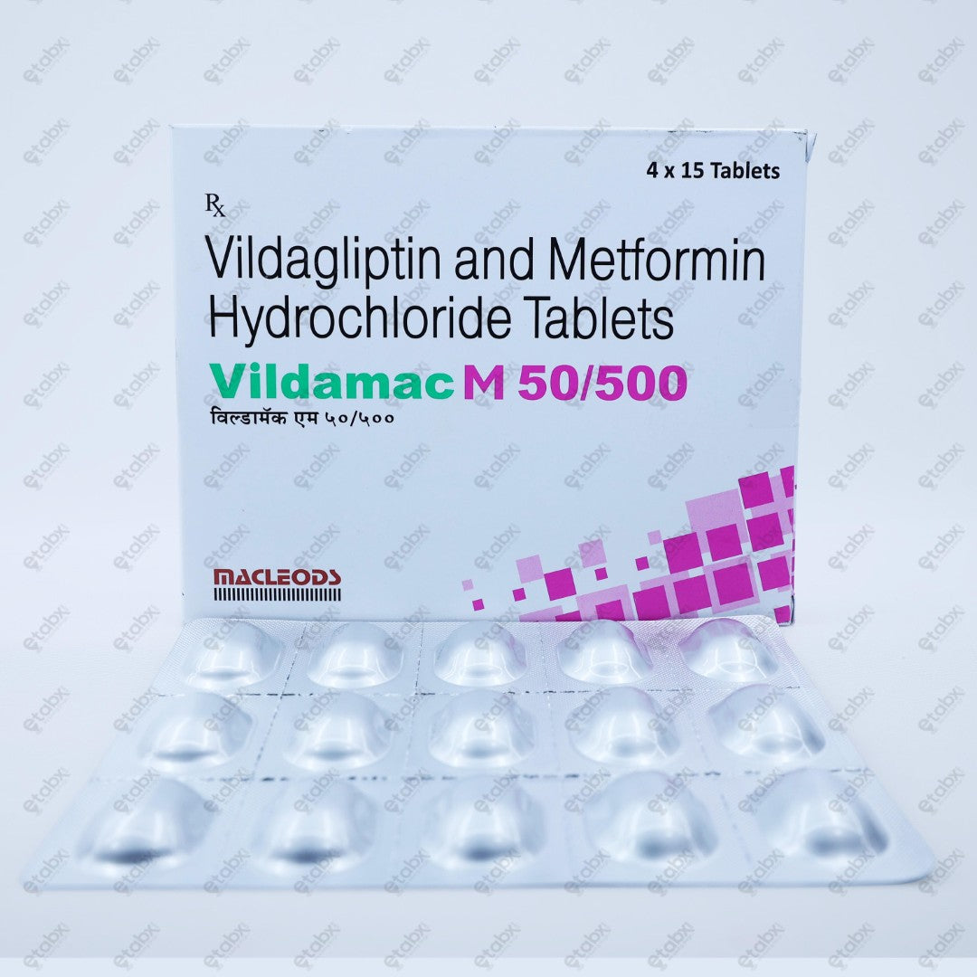 Vildamac M 50/500 Tablet 15's