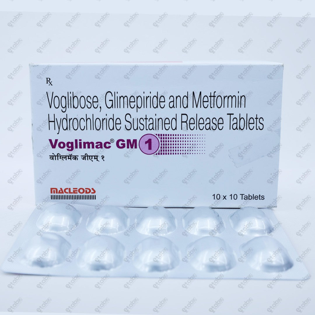 Voglimac GM 1mg Tablet 10's