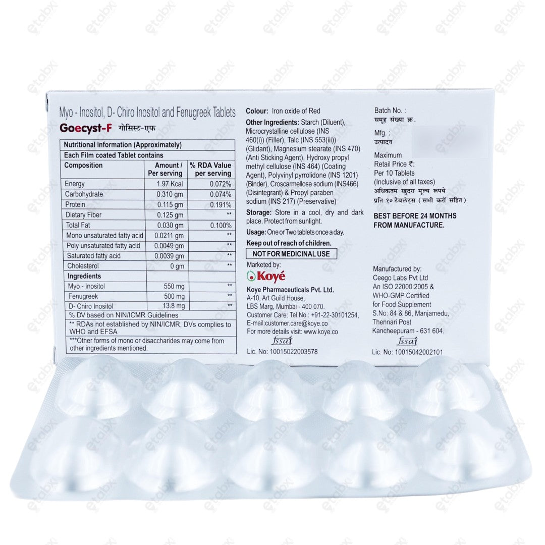 Goecyst F Tablets 10's