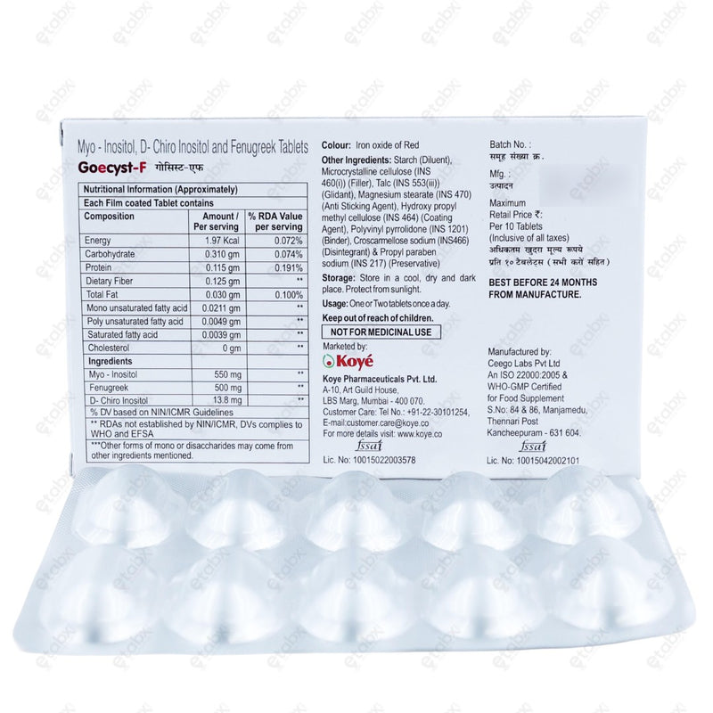 Goecyst F Tablets 10's