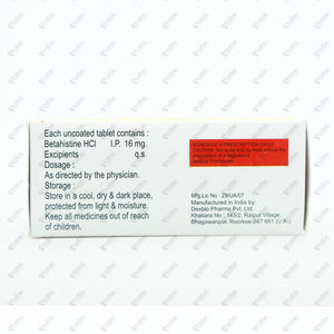 Histaben 16mg Tablet 10's