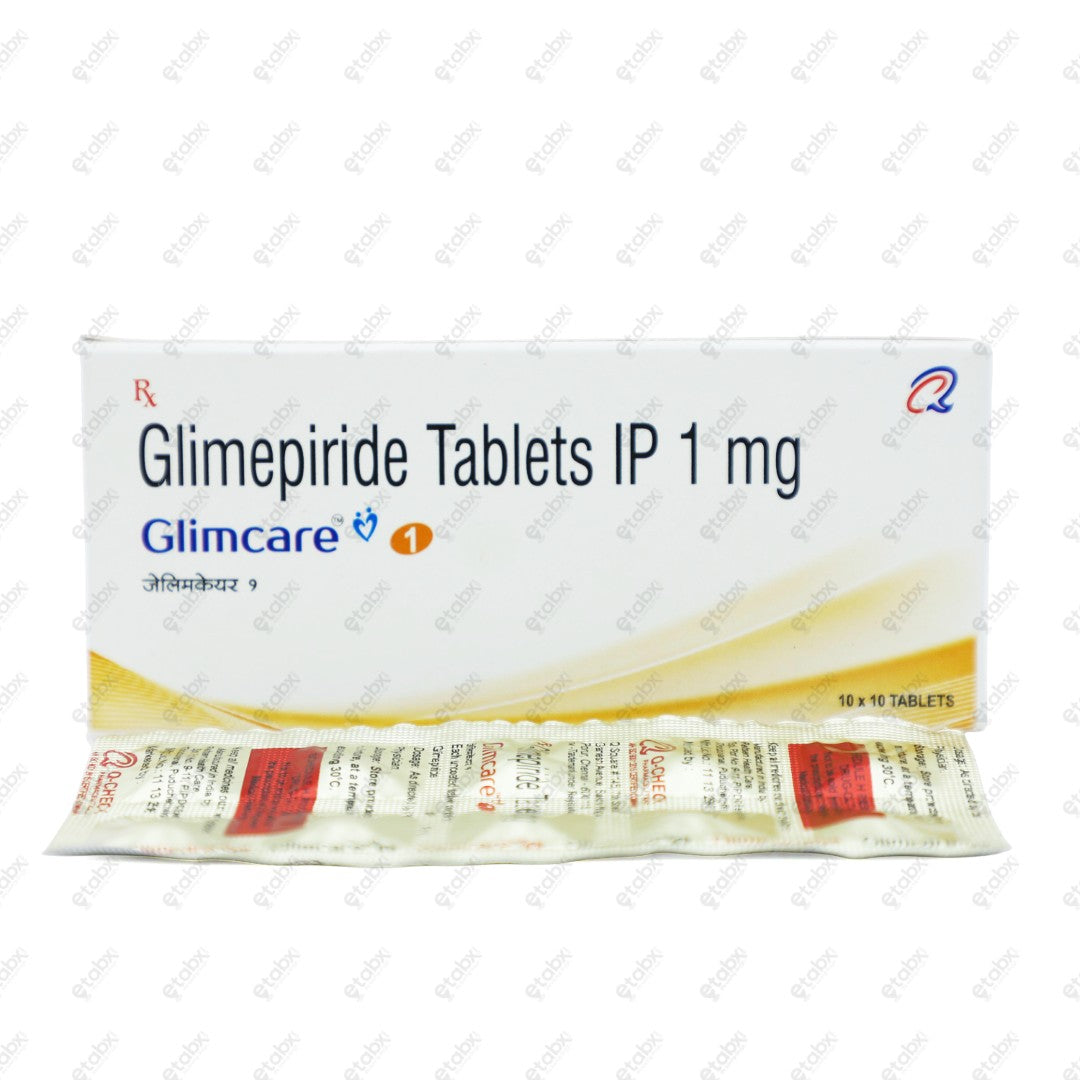 Glimcare 1mg Tablet 10's