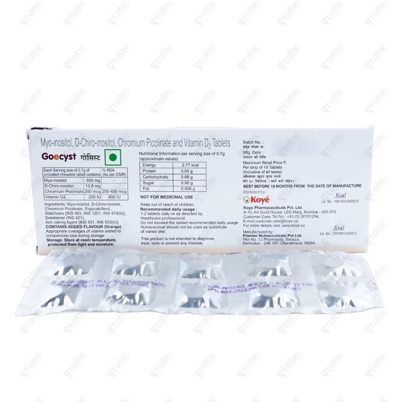 Goecyst Tablet 10's