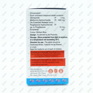Gliben PM 2/15mg Tablet 10's