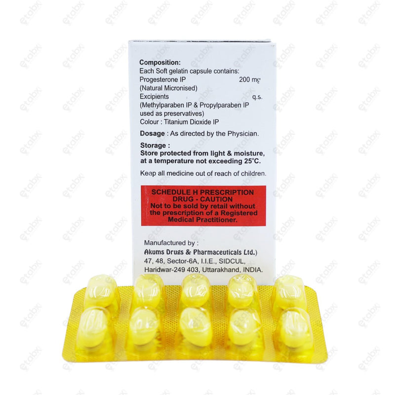 PREGCERT 200mg Capsule 10's