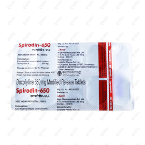 Spirodin 650 Tablet 10's