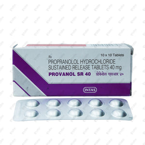 Provanol SR 40mg Tablet 10's
