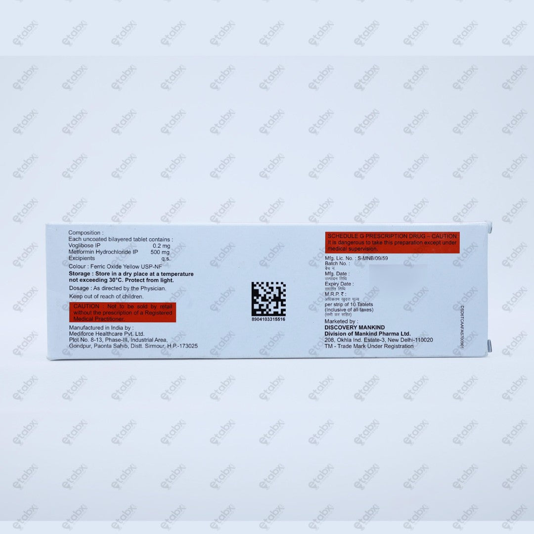 Voglistar Plus 0.2mg Tablets 15's