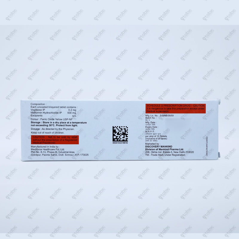 Voglistar Plus 0.2mg Tablets 15's