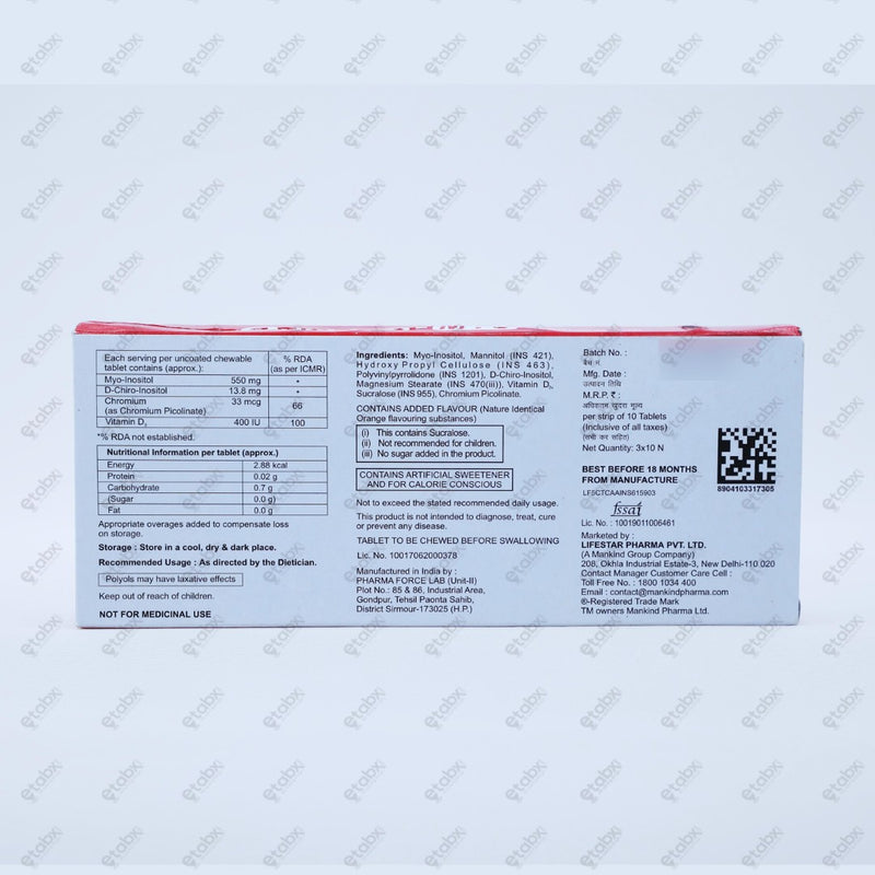 Ovabless Myo Chewable Tablet 10's
