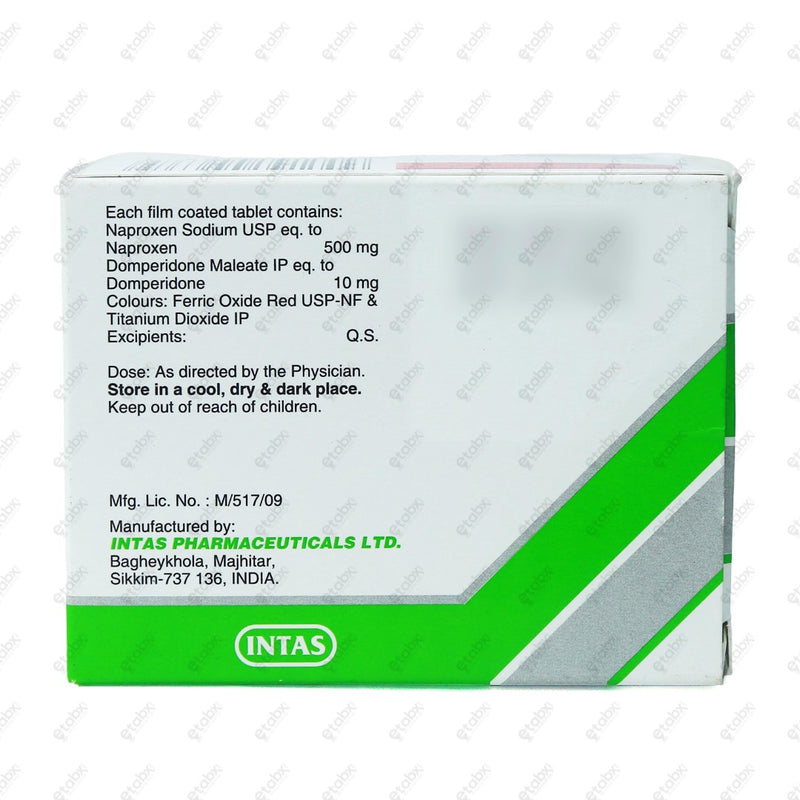 NAPRA D 500MG Tablet 10's