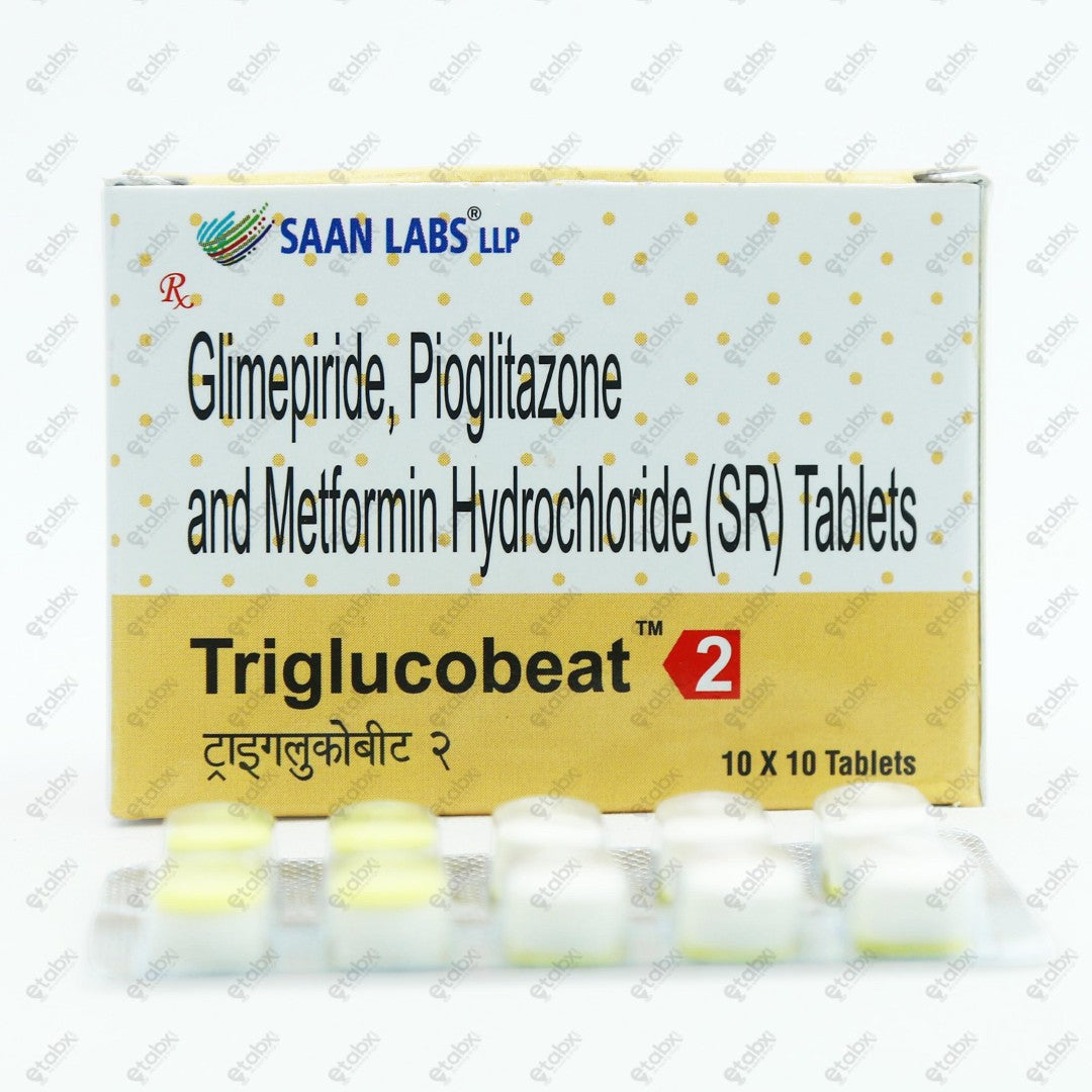 Triglucobeat 2 Tablet 10's