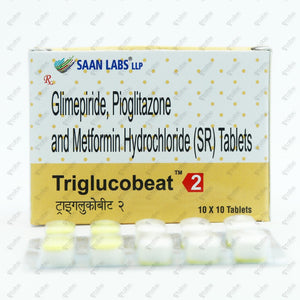 Triglucobeat 2 Tablet 10's