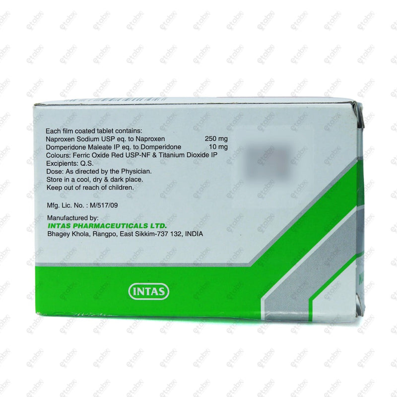 NAPRA D 250mg Tablets (10's)