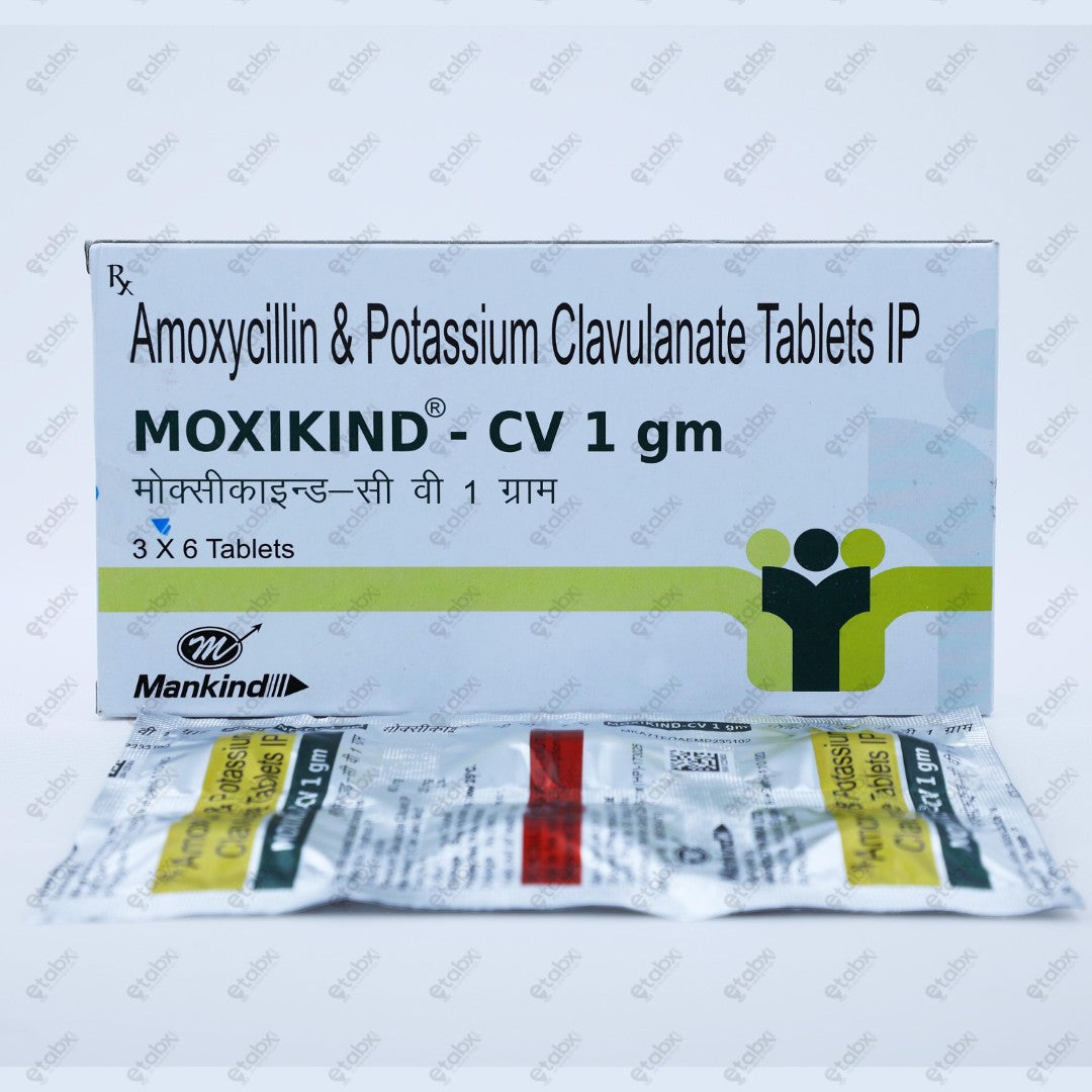 MOXIKIND CV Tablet 1gm 6's