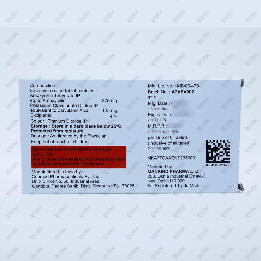 MOXIKIND CV Tablet 1gm 6's