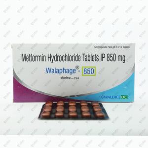 Walaphage 850mg Tablet 15's