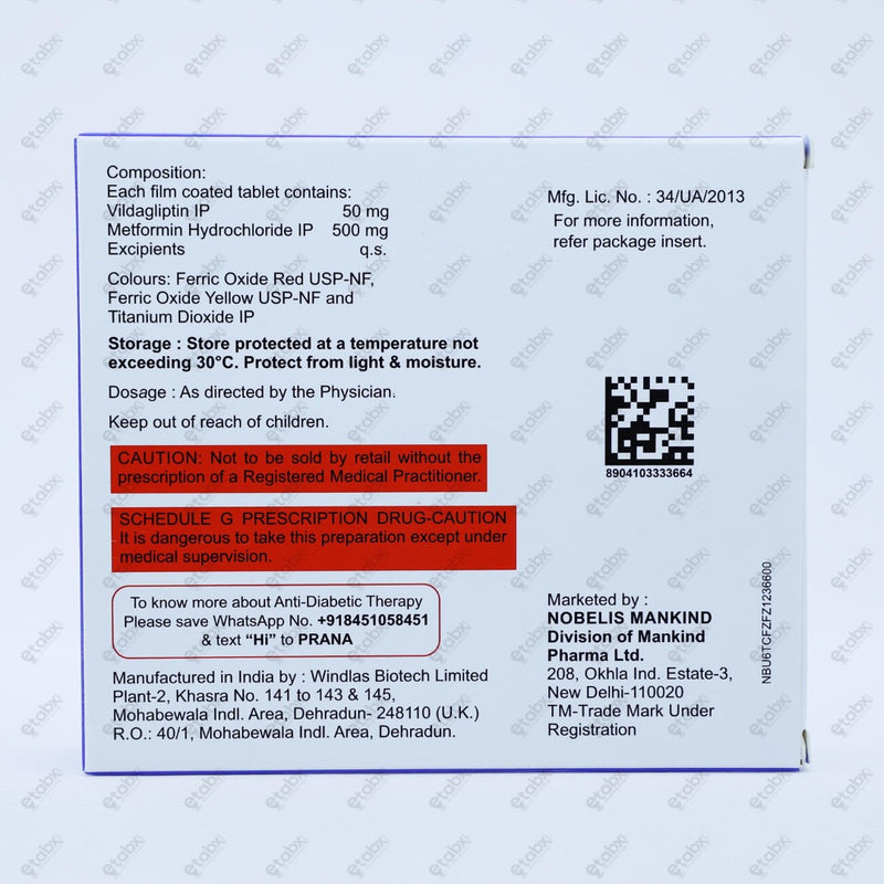 Zukanorm M 500mg Tablet 20's