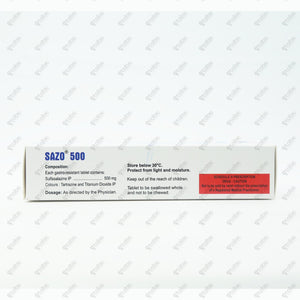 Sazo 500mg Tablet 15's