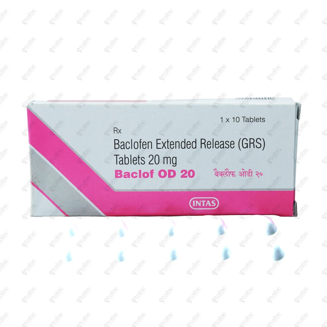 Baclof OD 20mg Tablet 10's