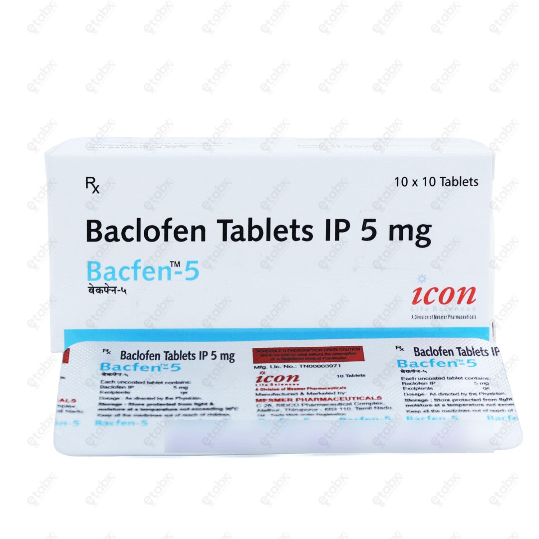Bacfen 5mg Tablet 10's