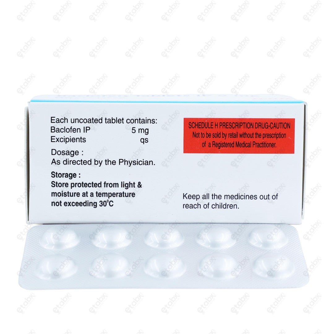 Bacfen 5mg Tablet 10's