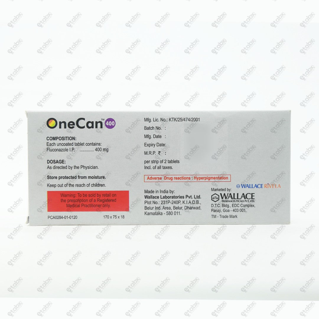 Onecan 400mg Tablet 2's