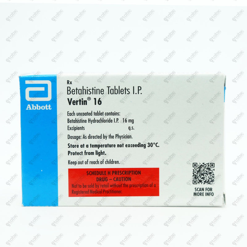 Vertin 16 Tablet 15's