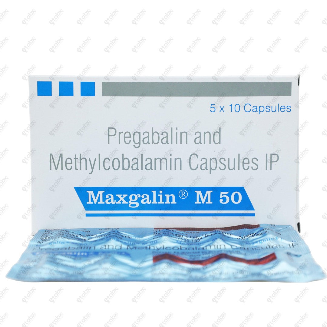MAXGALIN M 50mg Capsule 10's