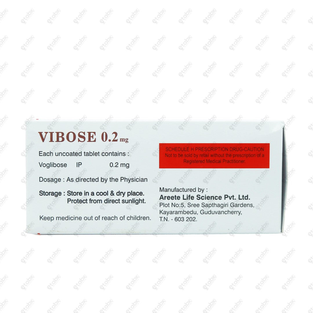 Vibose 0.2mg Tablet 10's