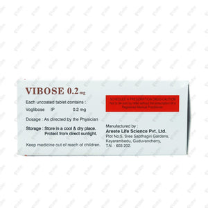 Vibose 0.2mg Tablet 10's