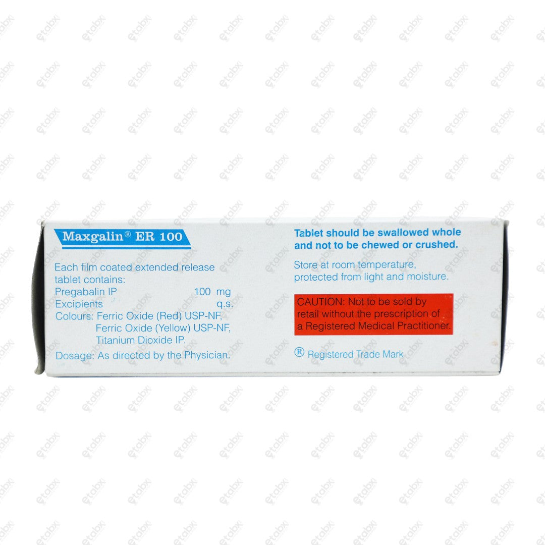 Maxgalin ER 100mg Tablet 10's