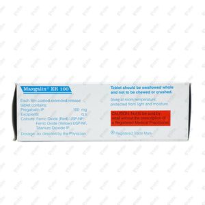 Maxgalin ER 100mg Tablet 10's