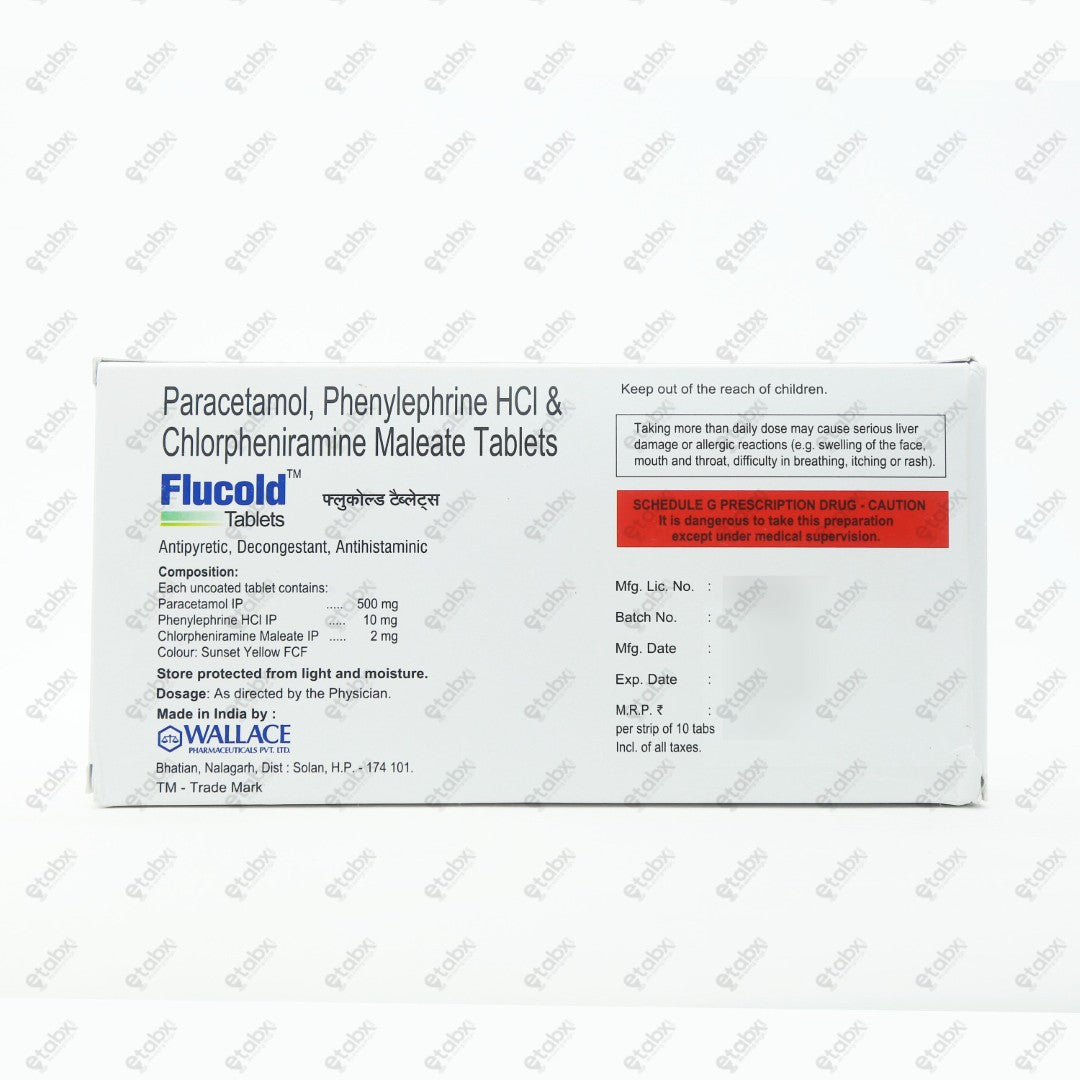 Flucold Tablet 10's
